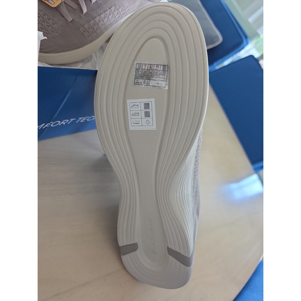 Skechers Slip-Ins On-the-go Amelia Hands Free Sneakers Taupe 10 New In Box - Picture 3 of 11
